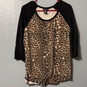 Rue21 Animal Print Long Sleeve Top